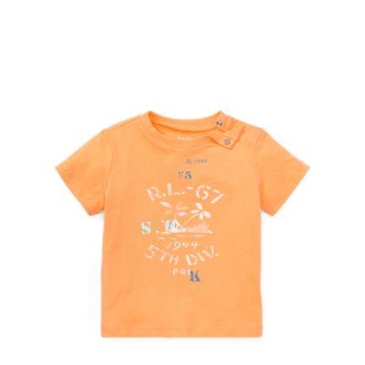 Ralph Lauren Cotton Jersey Graphic T-shirt Fair Orange 24m