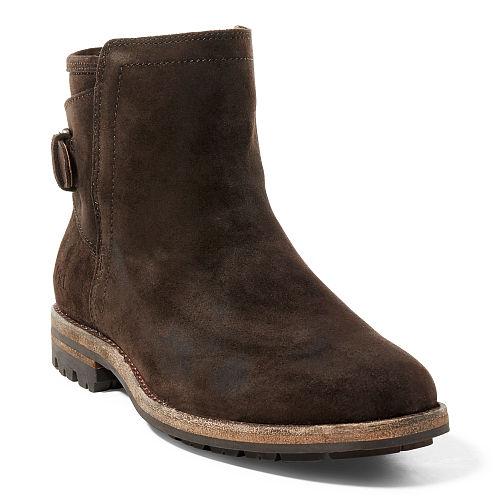 Polo Ralph Lauren Myles Distressed Suede Boot Dark Brown