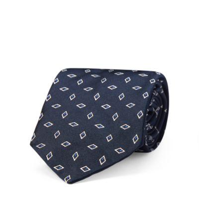 Ralph Lauren Macclesfield Silk Narrow Tie Navy