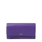 Polo Ralph Lauren Leather Chain Strap Wallet Purple
