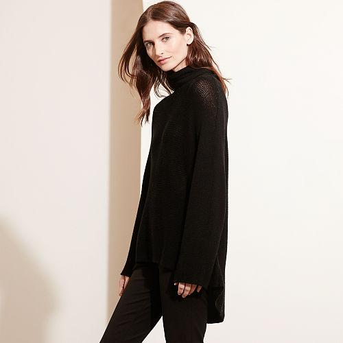 Ralph Lauren Lauren Petite Wool-cashmere Sweater Black
