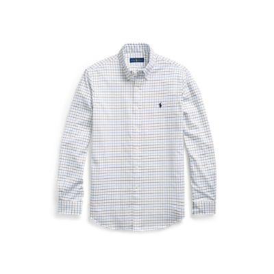 Ralph Lauren Classic Fit Plaid Twill Shirt 2917 Blanc/cranberry Mult 3xl Tall