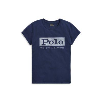 Ralph Lauren Logo Jersey Graphic T-shirt Classic Royal