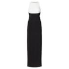 Ralph Lauren Lauren Sequined-bodice Gown Black/white Shine