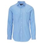 Polo Ralph Lauren Slim Fit Striped Cotton Shirt Sky/white
