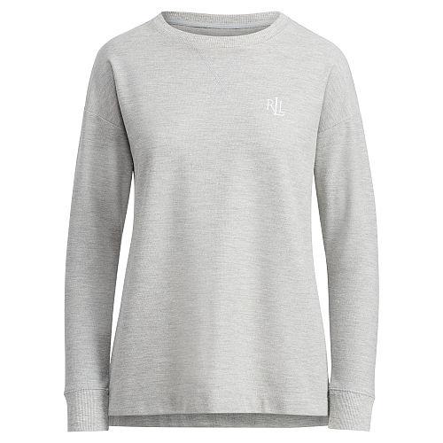 Ralph Lauren Lauren Cotton-blend-piqu Sweatshirt Heather Grey