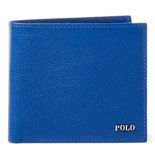 Polo Ralph Lauren Metal-plaque Leather Billfold Royal