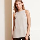 Ralph Lauren Lauren Crepe Tank Grey