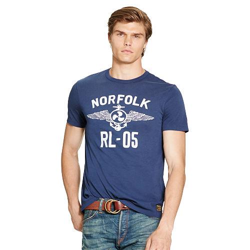Polo Ralph Lauren Custom-fit Graphic T-shirt Summer Navy
