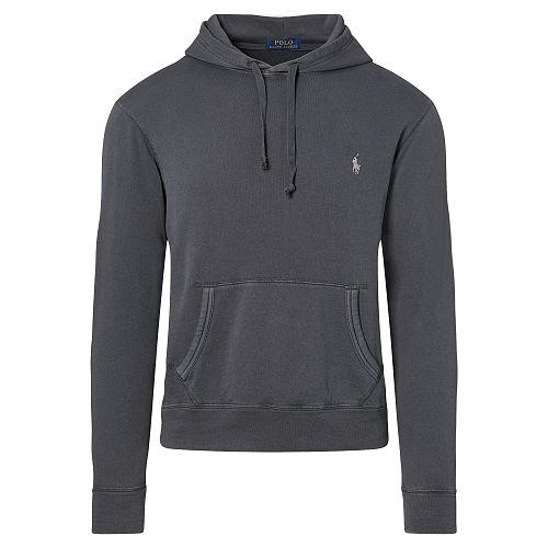 Polo Ralph Lauren Cotton Spa Terry Hoodie Polo Black