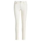 Ralph Lauren Stretch Leather Skinny Jean Clubhouse Cream