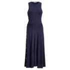Ralph Lauren Silk Fit-and-flare Dress Bright Navy