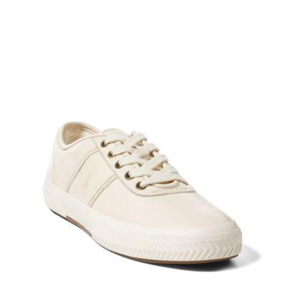 Ralph Lauren Tyrian Nappa Low-top Sneaker Artist Cream