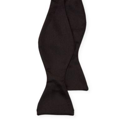 Ralph Lauren Silk Butterfly Bow Tie Black Satin