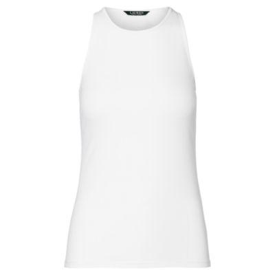 Ralph Lauren Stretch Cotton Tank White Xsp