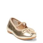 Ralph Lauren Nellie Metallic Ballet Flat Champagne Metallic
