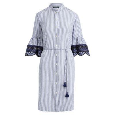Ralph Lauren Striped Cotton Dress Blue/white
