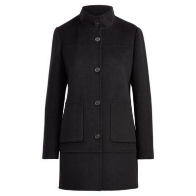 Ralph Lauren Wool-blend A-line Coat Black