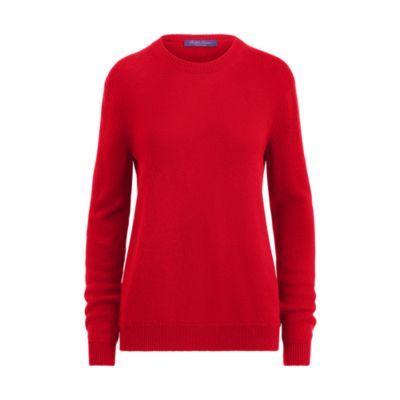 Ralph Lauren Cashmere Long-sleeve Crewneck Bright Red