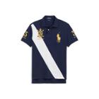 Ralph Lauren Custom Fit Mesh Polo Shirt French Navy