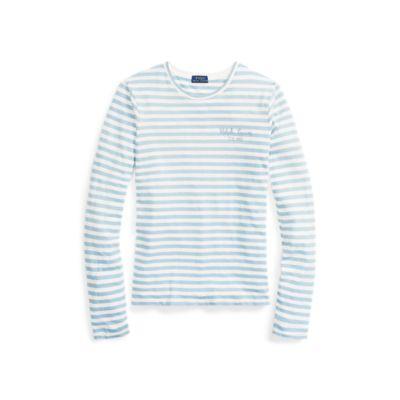 Ralph Lauren Striped Long-sleeve T-shirt Blue Note/nevis