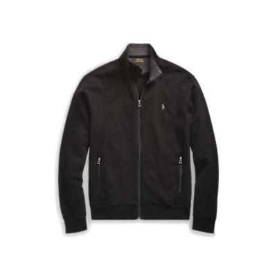 Ralph Lauren Luxury Jersey Track Jacket Polo Black
