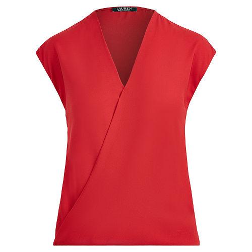 Ralph Lauren Lauren Georgette Surplice Top