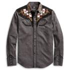 Ralph Lauren Rrl Saddle Cotton Western Shirt