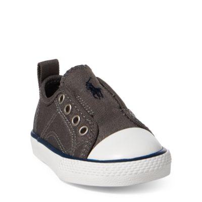 Ralph Lauren Ryland Laceless Sneaker Charcoal Chambray