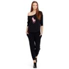 Ralph Lauren Pink Pony French Terry Jogger Collection Black