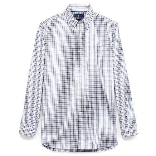 Polo Ralph Lauren Standard Fit Cotton Shirt White/violet Multi
