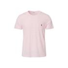 Ralph Lauren Custom Fit Striped T-shirt Carmel Pink/white