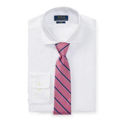 Ralph Lauren Slim Fit Linen Dress Shirt White