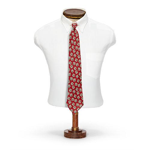 Ralph Lauren Rrl Handmade Silk Foulard Tie Burgundy Lavender