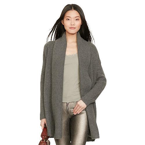 Polo Ralph Lauren Wool-cashmere Shawl Cardigan Antique Heather