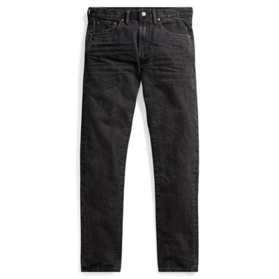 Ralph Lauren Slim Narrow Jean Worn In Black Wash
