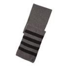 Polo Ralph Lauren Rib-knit Wool-cashmere Scarf Charcoal/black