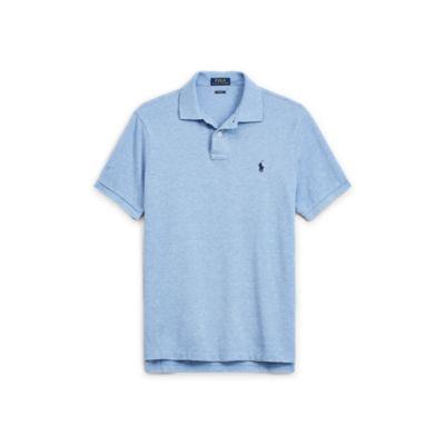 Ralph Lauren Slim Fit Mesh Polo Shirt Jamaica Heather