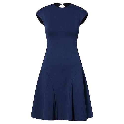 Polo Ralph Lauren Ponte Fit-and-flare Dress Cruise Navy