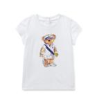 Ralph Lauren Tennis Bear Cotton T-shirt White 9m