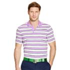 Ralph Lauren Rlx Golf Active-fit Performance Polo Pink/white/navy