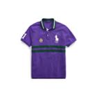 Ralph Lauren Classic Fit Mesh Polo Shirt Chalet Purple Multi