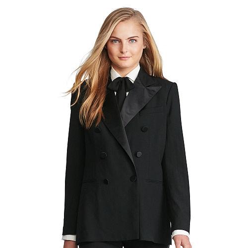 Polo Ralph Lauren Wool Tuxedo Jacket Polo Black