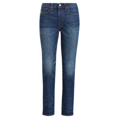 Ralph Lauren Waverly High-rise Crop Jean Dark Indigo