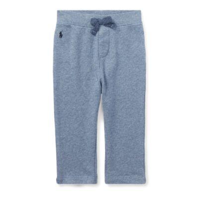 Ralph Lauren Cotton-blend French Terry Pant Capri Blue Heather 9m