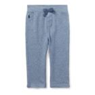 Ralph Lauren Cotton-blend French Terry Pant Capri Blue Heather 9m