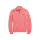 Ralph Lauren Cotton Half-zip Sweater Salmon Heather 4xl Tall