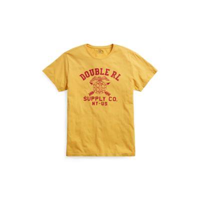 Ralph Lauren Cotton Jersey Graphic T-shirt Fall Gold