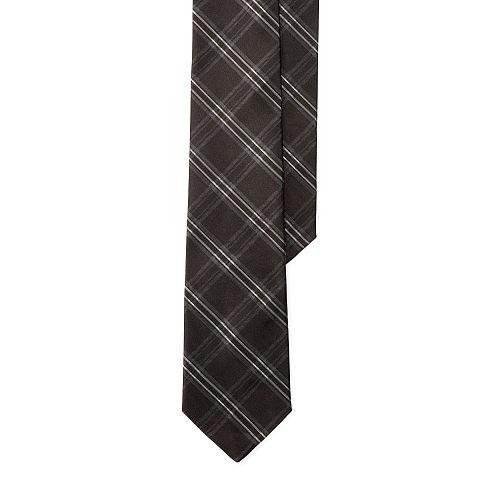 Polo Ralph Lauren Plaid Silk Tie Black/charcoal