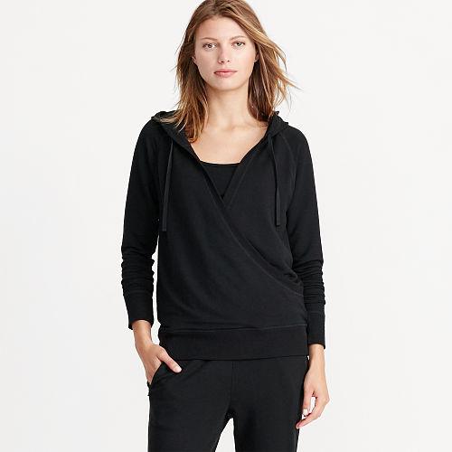 Ralph Lauren Lauren Surplice Hoodie Black